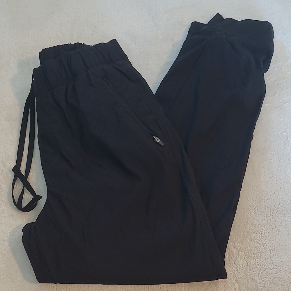 Eddie Bauer Womens Jogger Pants Size 4 Black Fleece Lined Hiking Outdoor Stretch